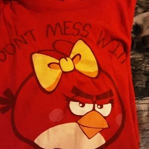 Angry Birds T-Shirt Jcpenney Kohls Video games Woman's medium/Juniors XL